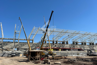 Gəncədə inşa edilən stadionun son halı - FOTO