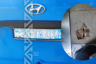 Gəncədə avtobusda faciə yaşanacaqdı… - VİDEO