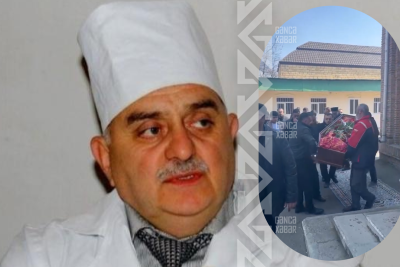 Gəncədə tanınmış həkimin dəfn mərasimi keçirilib - VİDEO