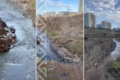 Gəncəçayın halı: ətraf mühitə və şəhərin imicinə TƏHLÜKƏ - VİDEO