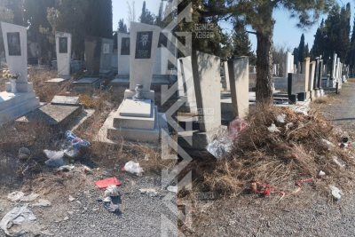 Gəncədə qəbiristanlıq yenə ZİBİLLƏNİB