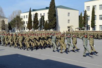 Ehtiyyatda olan hərbçilərin təlim toplanışı yekunlaşıb