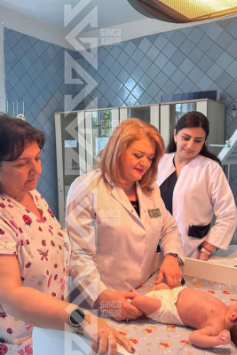 Gəncədə ağır vəziyyətdə xəstəxanaya gətirilən körpə xilas edildi - FOTO