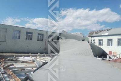 Dam örtüyü aşan məktəb təmir olunacaq - FOTO + YENİLƏNİB