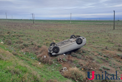 Göygöldə maşın aşdı