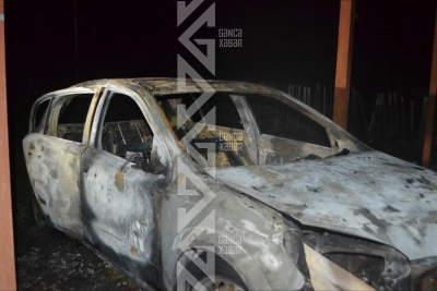 Maşın partladı - Üç otaqlı ev yandı - VİDEO