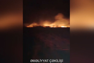 Goranboyda yanğın baş verib