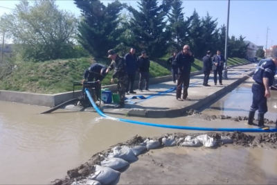 Bəzi su basmış ərazilərdə işlər yekunlaşdı