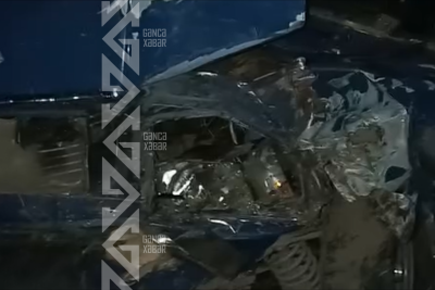 Gəncədə iki VAZ toqquşdu - VİDEO