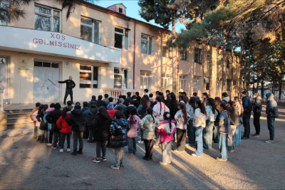 Ağstafada məktəb işıqsız qalıb