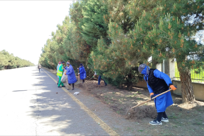 Gəncədə növbəti təmizlik aksiyası - FOTO