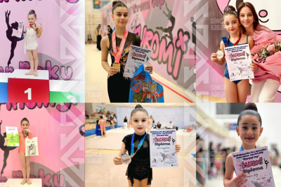 Gəncə gimnastları yüksək nəticələr əldə ediblər