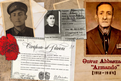 İtaliyada vuruşmuş gəncəli partizan “Armando”