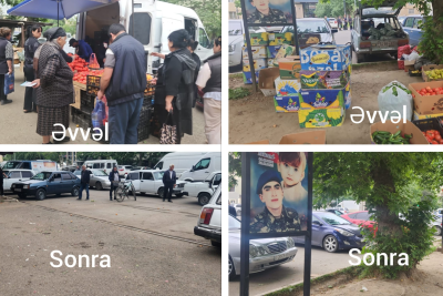 Gəncədə qanunsuz küçə ticarəti ilə məşğul olanlara qarşı tədbirlər görülür