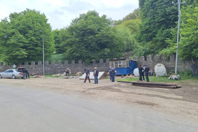 Gəncədə qanunsuz tikintilərə qarşı tədbirlər görülür - FOTO