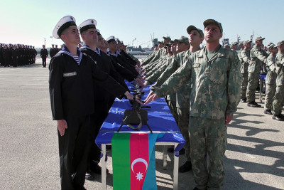 Azərbaycan Ordusunda andiçmə mərasimləri keçirilib