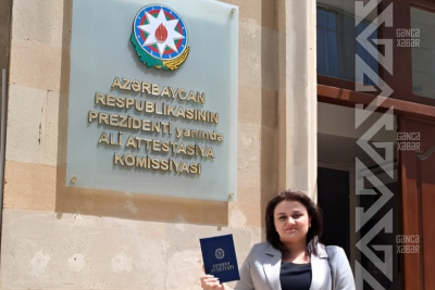 Gəncədə müəllimə elmi ad verildi