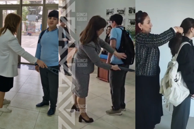 Gəncədə məktəbdə təhlükəsizlik tədbirləri gücləndirilib - VİDEO