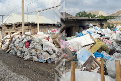 Gəncədə ər-arvad zəbt etdikləri evi zibilliyə çeviriblər - İDDİA - VİDEO