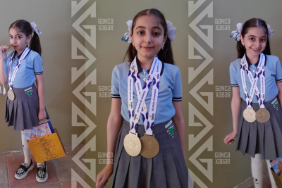 Şagirdimiz Beynəlxalq Olimpiadada iki qızıl medal qazandı