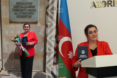 Gəncədə daha bir universitet müəllimi dosent oldu