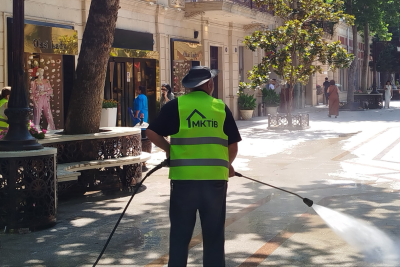 Cavad Xan küçəsində təmizlik işləri görülüb - FOTO