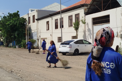 Gəncədə növbəti təmizlik aksiyası keçirilib - FOTO