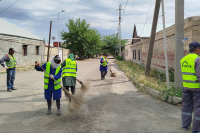 Gəncədə bu məktəbin ətrafında MKTİB təmizlik aksiyası keçirib - FOTO