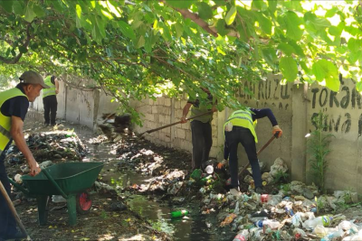 Gəncənin bir neçə ərazisində təmizlik aksiyası keçirilib