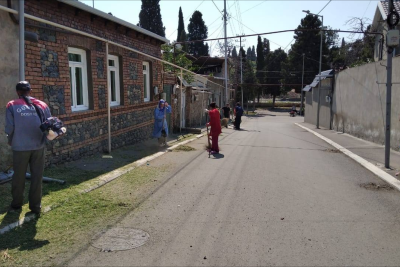Gəncədə genişmiqyaslı təmizlik işləri görülüb - FOTO