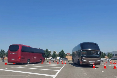 Gəncədə avtobus sürücüləri qiymətləndirilir