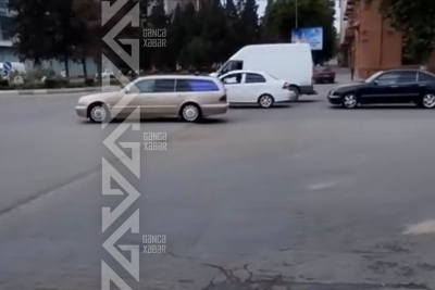 Gəncədə asfalt fərqi tıxac yaradır: Sürücülər narazıdır