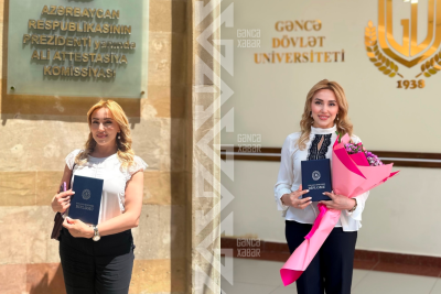 Gəncəli xanım alim oldu