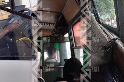 Gəncədə marşrut avtobuslarında təhlükəli vəziyyət