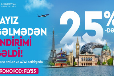 AZAL-la sərfəli uçuşlar: 25%-dək endirimlə səyahət edin
