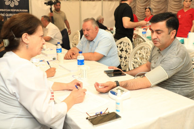 Gəncədə Aşura günü ilə əlaqədar qanvermə aksiyası keçirilib