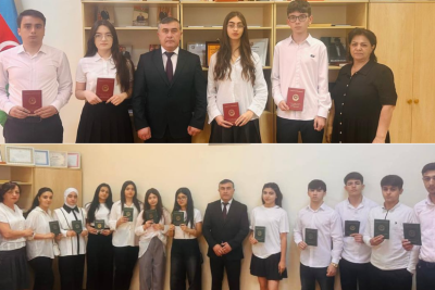 Gəncədə bir məktəbin iki sinfi 100 faiz nəticə göstərib