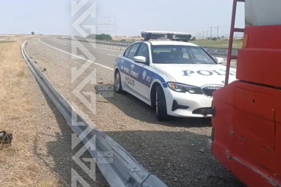 Benzin dolu yanacaq avtomobili qəzaya düşüb - FOTO