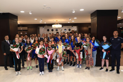 Üzgüçülük Federasiyası Gəncədə təlim-məşq toplanışına start verib - FOTO