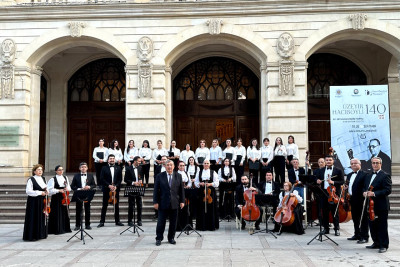 Gəncədə Üzeyir Hacıbəylinin 140 illiyi qeyd olunub