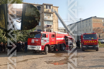 Gəncədə beşmərtəbəli binada partlayış