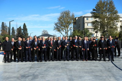 Gəncədə mülki şəhidlərin xatirəsi yad olunub