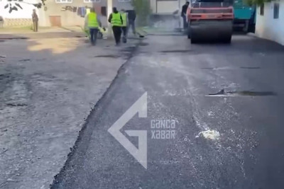 Gəncə sakinlərinin narazılığına səbəb olan asfalt örtüyü