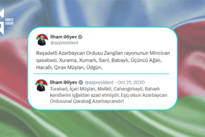 21 oktyabr 2020-ci il: Vətən müharibəsinin 25-ci günü