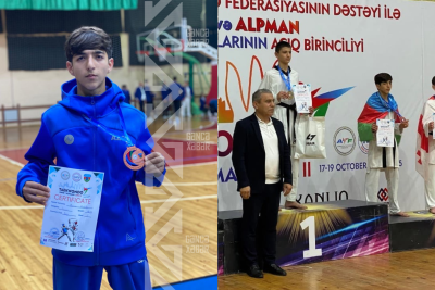 Gəncəli taekvondoçu beynəlxalq yarışda medal qazandı