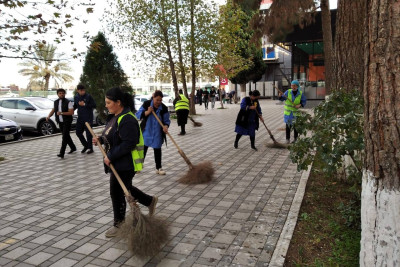 Gəncədə təmizlik işləri aparılıb
