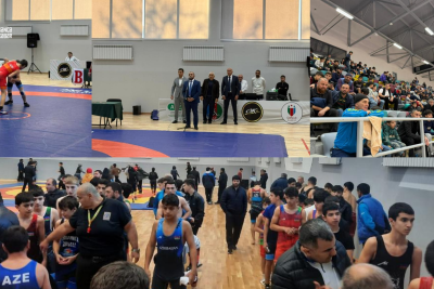 Gəncədə beynəlxalq güləş turniri keçirilib