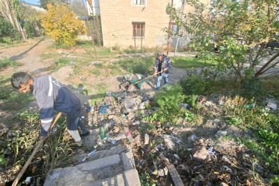 Gəncədə bu ərazidəki arx təmizlənib