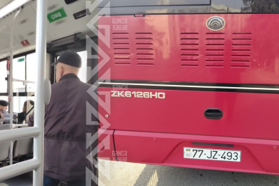 Gəncədə "BakuBus" sürücüsü sərnişini söyüb