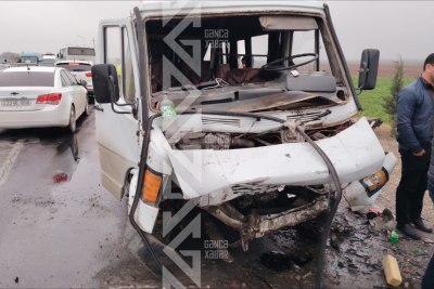 Goranboyda qəza olub, yaralılar var